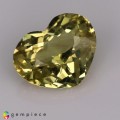 Natural Chrysoberyl 1.51 Carats Baby Yellow Heart  8x6 mm Loose Gemstone - Image 1