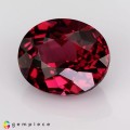 Natural Rhodolite garnet 6.28 Carats Purplish Pink Oval 12x10 mm Loose Gemstone - Image 3
