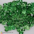 Natural Tsavorite garnet 20.05 Carats Chrome Green Round 3x2 mm Loose Gemstone - Image 1