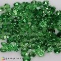 Natural Tsavorite garnet 20.05 Carats Chrome Green Round 3x2 mm Loose Gemstone - Image 2
