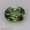 Natural Demantoid garnet 0.89 Carats Green Oval 6x8 mm Loose Gemstone - Image 1