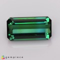 Natural Tourmaline 2.71 Carats Teal Green Emerald Cut 11x6 mm Loose Gemstone - Image 1