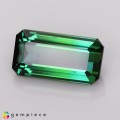 Natural Tourmaline 2.71 Carats Teal Green Emerald Cut 11x6 mm Loose Gemstone - Image 2