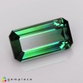 Natural Tourmaline 2.71 Carats Teal Green Emerald Cut 11x6 mm Loose Gemstone - Image 3