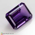 Natural Amethyst 35.26 Carats Vivid Purple Emerald Cut 24x8 mm Loose Gemstone - Image 5