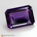 Natural Amethyst 35.26 Carats Vivid Purple Emerald Cut 24x8 mm Loose Gemstone - Image 6