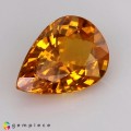 Natural Sapphire 1.24 Carats Golden Yellow Pear 8x6 mm Loose Gemstone - Image 2
