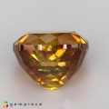 Natural Sphalerite 5.91 Carats Golden Yellow With Orange Flashes Cushion 9x7 mm Loose Gemstone - Image 4