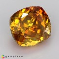 Natural Sphalerite 5.91 Carats Golden Yellow With Orange Flashes Cushion 9x7 mm Loose Gemstone - Image 6
