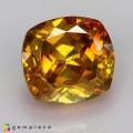 Natural Sphalerite 5.91 Carats Golden Yellow With Orange Flashes Cushion 9x7 mm Loose Gemstone - Image 7