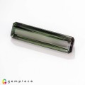 Natural Tourmaline 9.60 Carats Green to Light Pink Emerald Cut 25x7 mm Loose Gemstone - Image 2