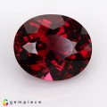 Natural Rhodolite garnet 6.55 Carats Cherry Red Oval 12x10 mm Loose Gemstone - Image 7