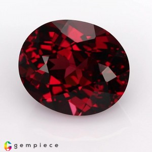 rhodolite garnet  6.55cts - 12x10mm