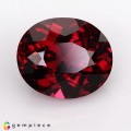 Natural Rhodolite garnet 6.55 Carats Cherry Red Oval 12x10 mm Loose Gemstone - Image 1