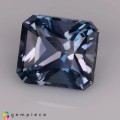 Natural Apatite 2.63 Carats Steel Blue Emerald Cut 8x7 mm Loose Gemstone - Image 2