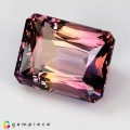 Natural Ametrine 42.63 Carats Purple to Yellow Emerald Cut 22x17 mm Loose Gemstone - Image 3