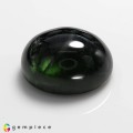 Natural Apatite cats eye 37.19 Carats Forest Green Oval Cabochon 22x17 mm Loose Gemstone - Image 2