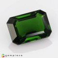 Natural Chrome tourmaline 2.04 Carats Chrome Green Emerald Cut 9x6 mm Loose Gemstone - Image 1