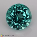 Natural Apatite 1.73 Carats Paraiba Blue Green Round 7x5 mm Loose Gemstone - Image 1