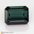 Natural Tourmaline 4.84 Carats Teal Blue Green Emerald Cut 10x8 mm Loose Gemstone - Image 1