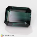 Natural Tourmaline 4.84 Carats Teal Blue Green Emerald Cut 10x8 mm Loose Gemstone - Image 2
