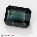 Natural Tourmaline 4.84 Carats Teal Blue Green Emerald Cut 10x8 mm Loose Gemstone - Image 3