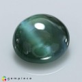 Natural Green to light purple pink natural alexandrite cats eye 2.51 Carats Green to Light Purple Pink Round Cabochon 8x4 mm Loose Gemstone - Image 4