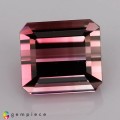 Natural Tourmaline 1.54 Carats Pink to Champagne Emerald Cut 7x6 mm Loose Gemstone - Image 4