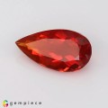Natural Fire Opal 1.71 Carats Orange Red With Mild Rainbow Flashes Pear 13x7 mm Loose Gemstone - Image 1