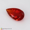 Natural Fire Opal 1.71 Carats Orange Red With Mild Rainbow Flashes Pear 13x7 mm Loose Gemstone - Image 2