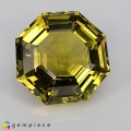 Natural Prasiolite 48.45 Carats Lemon yellow Step Octagon 26x15 mm Loose Gemstone - Image 7