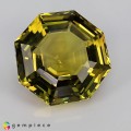 Natural Prasiolite 48.45 Carats Lemon yellow Step Octagon 26x15 mm Loose Gemstone - Image 6