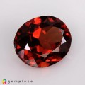 Natural Zircon 5.18 Carats Orange Red Oval 11x9 mm Loose Gemstone - Image 1