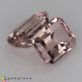 Natural Tourmaline pair 5.77 Carats Light Baby Pink Emerald Cut 9x7 mm Loose Gemstone - Image 5