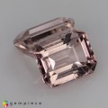 Natural Tourmaline pair 5.77 Carats Light Baby Pink Emerald Cut 9x7 mm Loose Gemstone - Image 1
