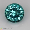 Natural Apatite 1.25 Carats Paraiba Blue Green Round Cabochon 6x5 mm Loose Gemstone - Image 1