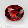 Natural Spessartite garnet 3.74 Carats Coke Red  Oval 9x8 mm Loose Gemstone - Image 1