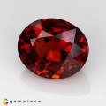 Natural Spessartite garnet 3.74 Carats Coke Red  Oval 9x8 mm Loose Gemstone - Image 2