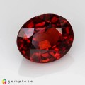 Natural Spessartite garnet 3.74 Carats Coke Red  Oval 9x8 mm Loose Gemstone - Image 6