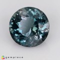 Natural Apatite 4.20 Carats Steel Blue Round 10x4 mm Loose Gemstone - Image 3