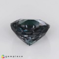 Natural Apatite 4.20 Carats Steel Blue Round 10x4 mm Loose Gemstone - Image 4
