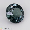 Natural Apatite 4.20 Carats Steel Blue Round 10x4 mm Loose Gemstone - Image 5