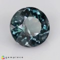 Natural Apatite 4.20 Carats Steel Blue Round 10x4 mm Loose Gemstone - Image 6