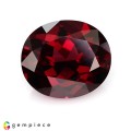 Natural Rhodolite garnet 5.47 Carats Purplish Red Oval 11x10 mm Loose Gemstone - Image 1