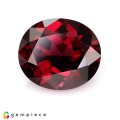Natural Rhodolite garnet 5.47 Carats Purplish Red Oval 11x10 mm Loose Gemstone - Image 2