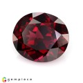 Natural Rhodolite garnet 5.47 Carats Purplish Red Oval 11x10 mm Loose Gemstone - Image 3