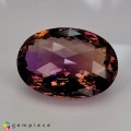 Natural Ametrine 90.34 Carats Purple to Yellow Oval Checker 36x26 mm Loose Gemstone - Image 2