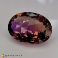 Natural Ametrine 90.34 Carats Purple to Yellow Oval Checker 36x26 mm Loose Gemstone - Image 3