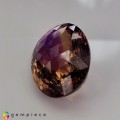 Natural Ametrine 90.34 Carats Purple to Yellow Oval Checker 36x26 mm Loose Gemstone - Image 4