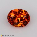 Natural Spessartite garnet 1.47 Carats Mandarin Orange Oval 7x6 mm Loose Gemstone - Image 2